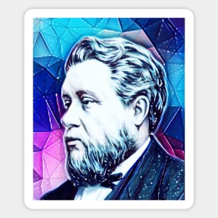 Charles Spurgeon Snowy Portrait | Charles Spurgeon Artwork 4 Magnet